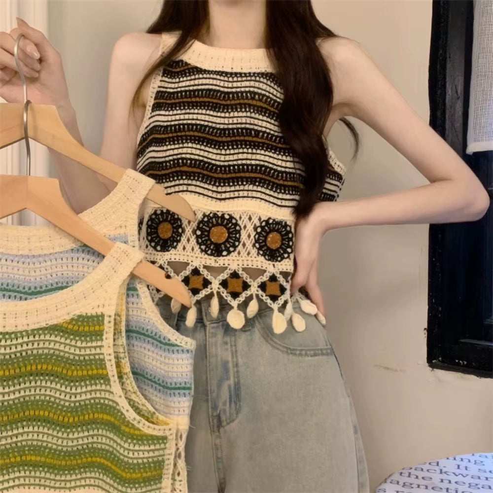 Knitted Tank Top Summer