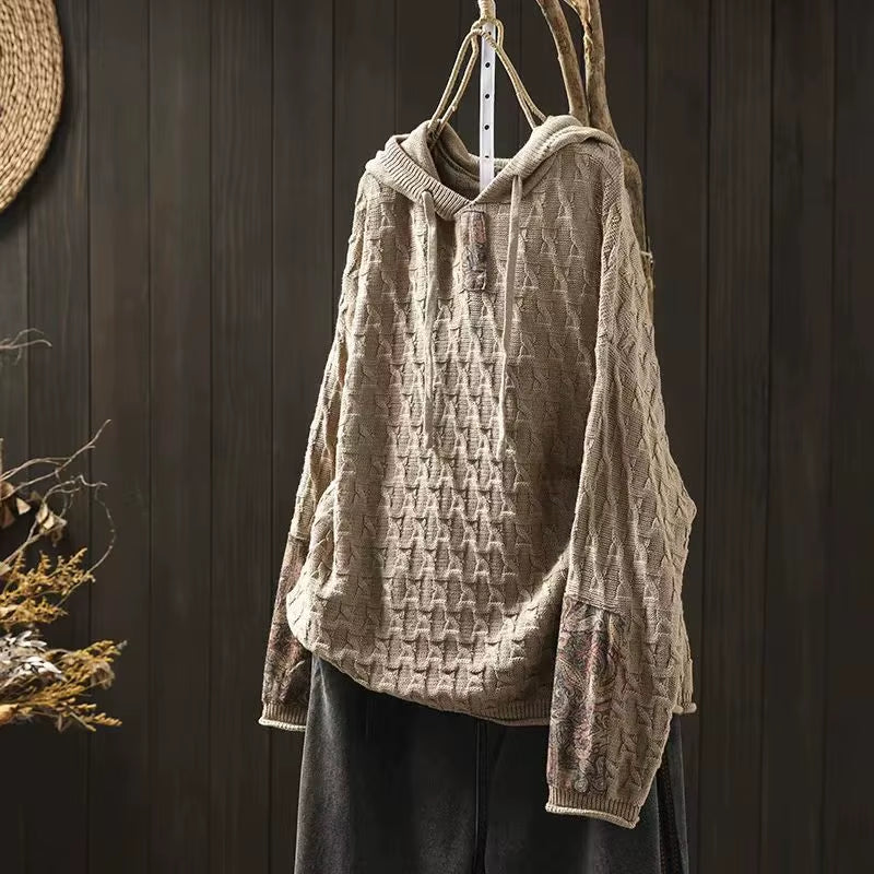 Loose Cotton Knitted Sweater