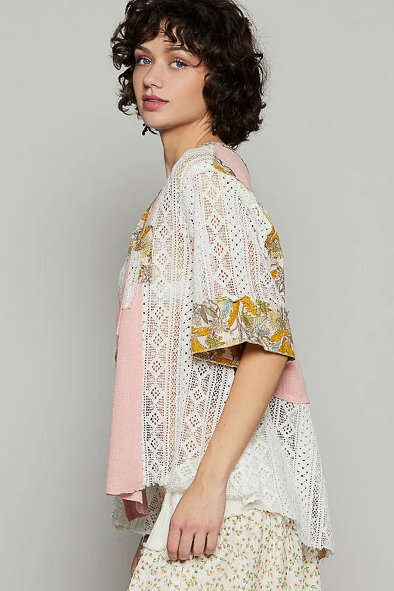Lace Patchwork Top