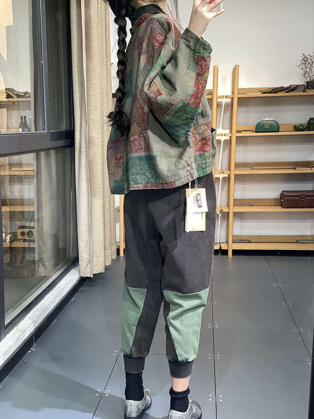 Artistic Retro Printing Coat
