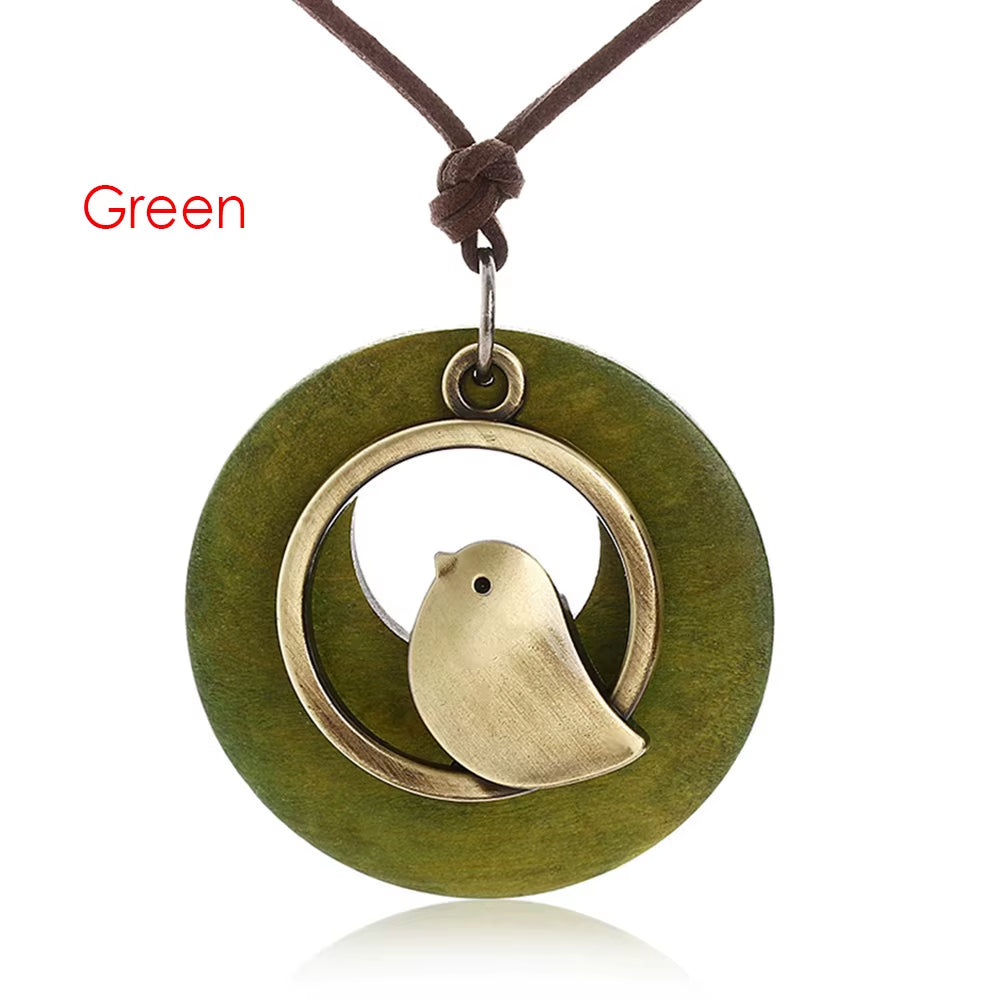 Unisex Handmade Nepal Buddhist Mala Wood Beads Pendant Necklace Boho Hippie Style Ethnic Long Pendant Men Women'S Jewelry Gifts
