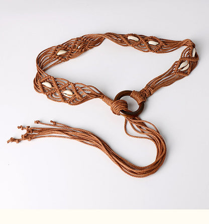 Wide Belt Waist Chain Bohemian Accessories