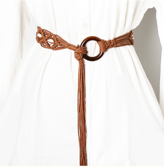 Wide Belt Waist Chain Bohemian Accessories