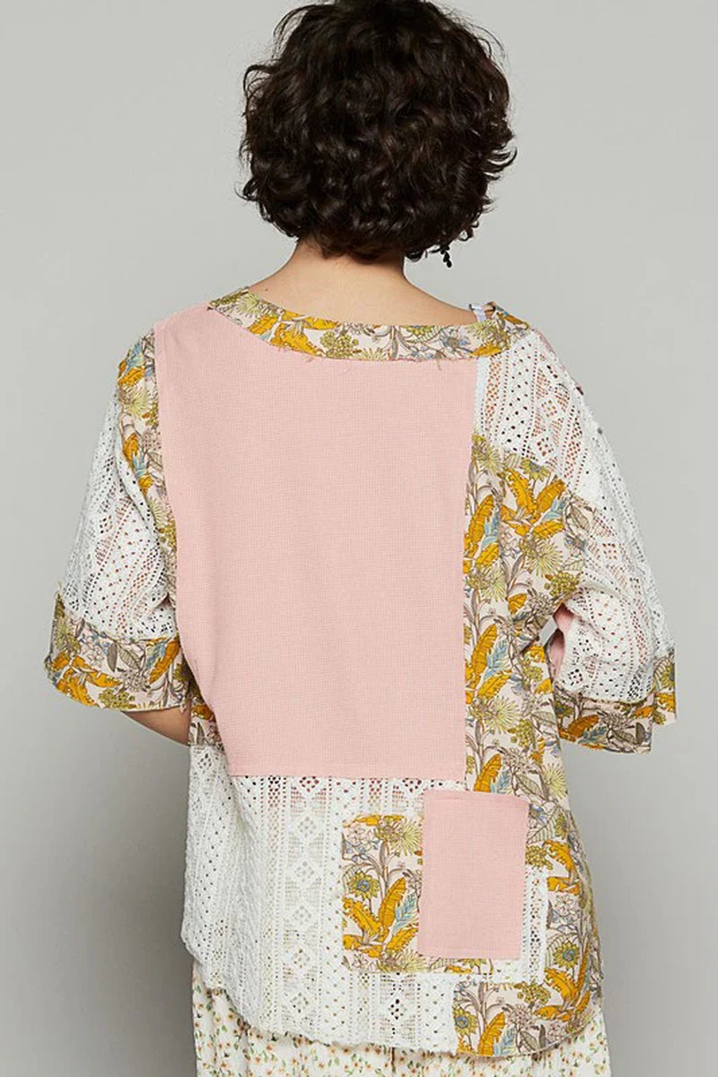 Lace Patchwork Top