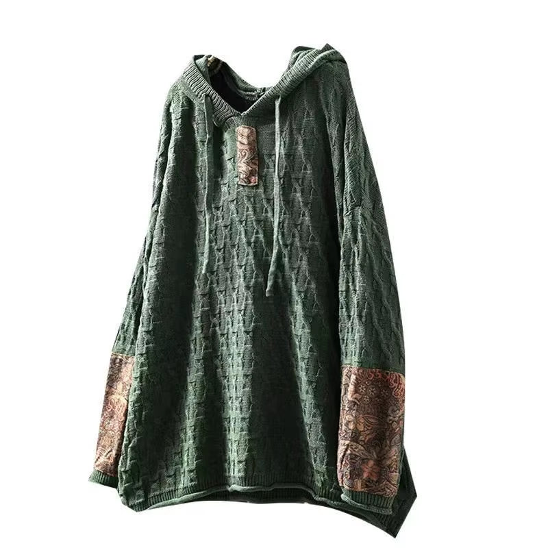 Loose Cotton Knitted Sweater 